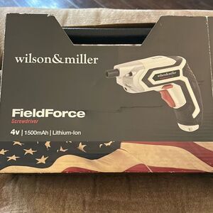 Complete Wilson & Miller FieldForce‎ cordless screwdriver with Bits.